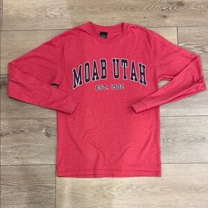 Moab Utah Red Long Sleeve Shirt